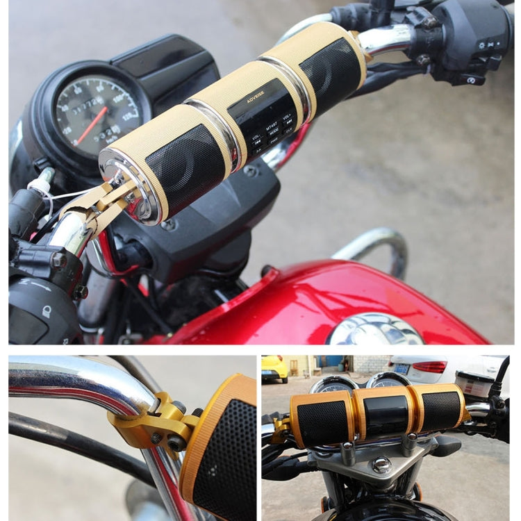 Motorcycle Waterproof Aluminum Shell Bluetooth Handle Stereo Speaker, Support BT/MP3/FM/TF(Black) - Electrical Instruments by PMC TechLife | Online Shopping South Africa | PMC TechLife | Buy Now Pay Later Mobicred