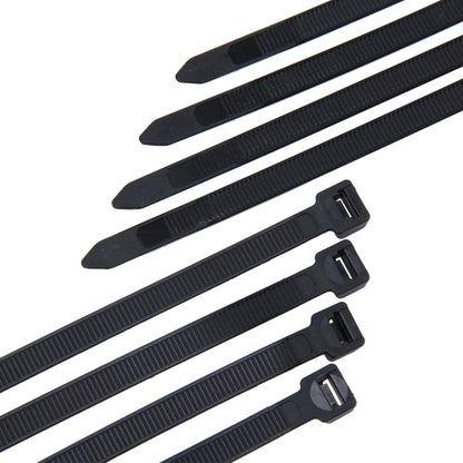 250 PCS 8mm*300mm Nylon Cable Ties(Black) - Booster Cable & Clip by PMC Jewellery | Online Shopping South Africa | PMC Jewellery