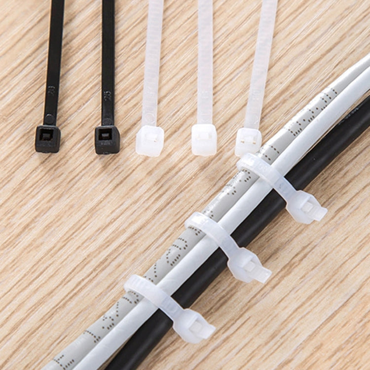 250pcs /Pack 5mm*300mm Nylon Cable Ties(Black) - Booster Cable & Clip by PMC TechLife | Online Shopping South Africa | PMC TechLife