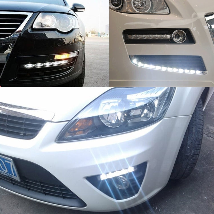 2 PCS 6W 180 LM 6000K DRL Daytime Running Light with 6 SMD-5050 Lamps, DC 12V(White Light) - Running Lights by PMC Jewellery | Online Shopping South Africa | PMC Jewellery | Buy Now Pay Later Mobicred