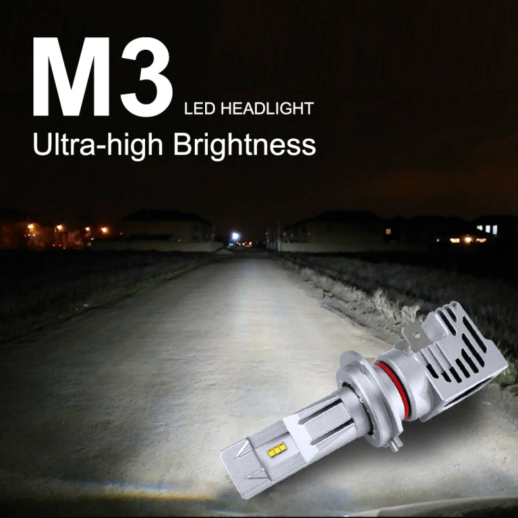 2 PCS M3 H7 DC9-32V / 17W / 6500K / 2000LM IP68 Car LED Headlight Lamps(Cool White) - LED Headlamps by PMC Jewellery | Online Shopping South Africa | PMC Jewellery | Buy Now Pay Later Mobicred