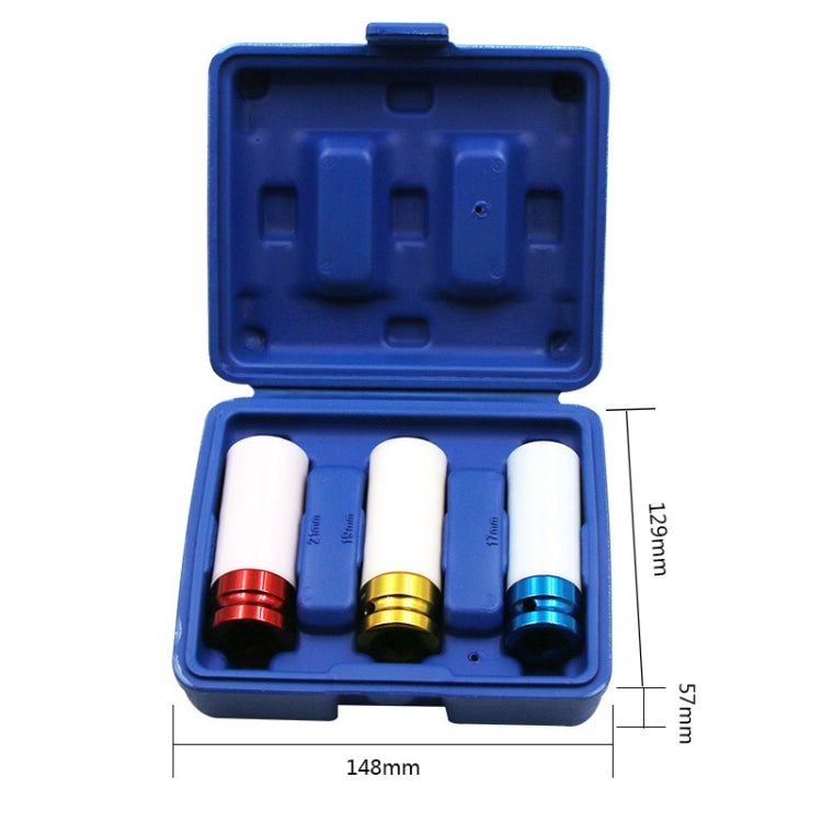 3 PCS Colorful Car Bicycle Motorcycle Tyre Protection Sleeve - Tire Valve Caps by PMC TechLife | Online Shopping South Africa | PMC TechLife | Buy Now Pay Later Mobicred
