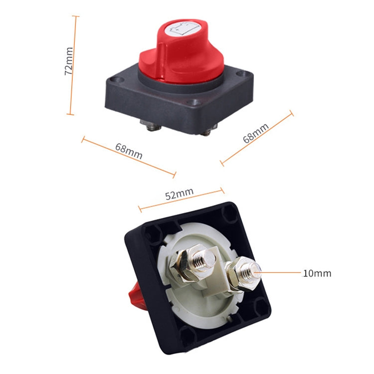 Car Auto RV Marine Boat Battery Selector Isolator Disconnect Rotary Switch Cut - Car Switches by PMC Jewellery | Online Shopping South Africa | PMC Jewellery | Buy Now Pay Later Mobicred