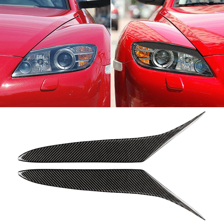 Car Carbon Fiber Light Eyebrow for Mazda RX-8 Coupe 2004-2008 - Lamp Decoration by PMC TechLife | Online Shopping South Africa | PMC TechLife | Buy Now Pay Later Mobicred