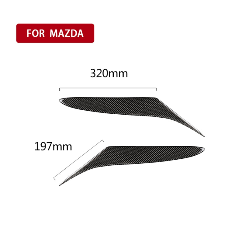 Car Carbon Fiber Light Eyebrow for Mazda RX-8 Coupe 2004-2008 - Lamp Decoration by PMC TechLife | Online Shopping South Africa | PMC TechLife | Buy Now Pay Later Mobicred