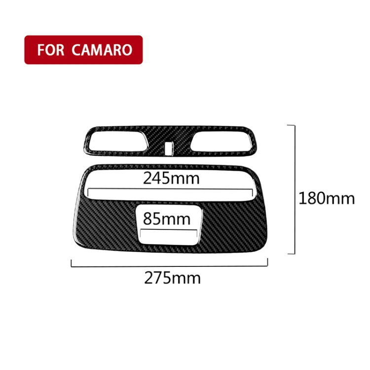 2 in 1 Car Carbon Fiber Dome Light Panel Decorative Sticker for Chevrolet Camaro 2016 - Car Interior Mouldings by PMC TechLife | Online Shopping South Africa | PMC TechLife | Buy Now Pay Later Mobicred