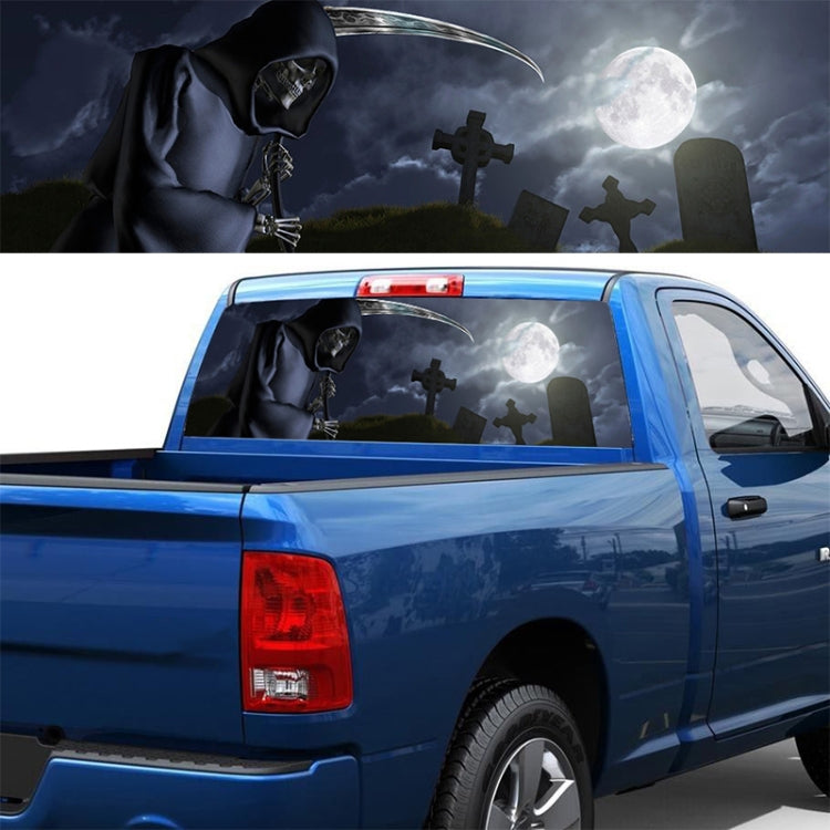 Death Cemetery Pattern Horror Series Car Rear Window Decorative Sticker, Size: 165 x 56cm - Decorative Sticker by PMC TechLife | Online Shopping South Africa | PMC TechLife | Buy Now Pay Later Mobicred