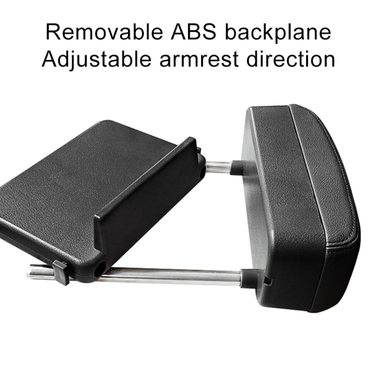 Universal Car PU Leather Wrapped Armrest Box Cushion Car Armrest Box Mat with Storage Box (Black White) - Stowing Tidying by PMC TechLife | Online Shopping South Africa | PMC TechLife | Buy Now Pay Later Mobicred