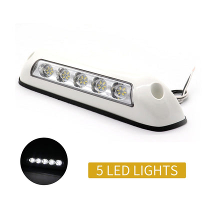 DC 12V 2.6W 6000K IP67 Marine RV Waterproof LED Stair Deck Dome Light Ceiling  Lamp, White Shell and Rubber Base - Marine Accessories & Parts by PMC Jewellery | Online Shopping South Africa | PMC Jewellery | Buy Now Pay Later Mobicred