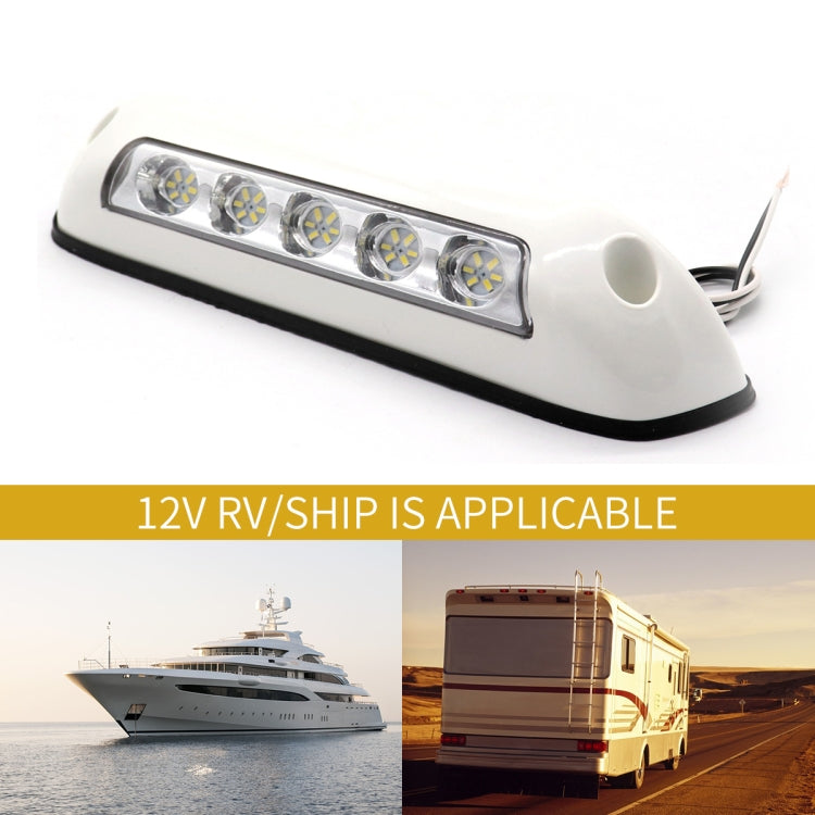 DC 12V 2.6W 6000K IP67 Marine RV Waterproof LED Stair Deck Dome Light Ceiling  Lamp, White Shell and Rubber Base - Marine Accessories & Parts by PMC Jewellery | Online Shopping South Africa | PMC Jewellery | Buy Now Pay Later Mobicred