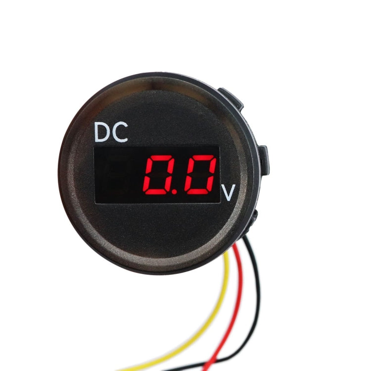 B3612 DC 0-100V IP67 Universal Car / RV / Boat Modified Digital Voltmeter with Cable, Cable Length: 18cm - Clocks & Car Meters by PMC TechLife | Online Shopping South Africa | PMC TechLife | Buy Now Pay Later Mobicred