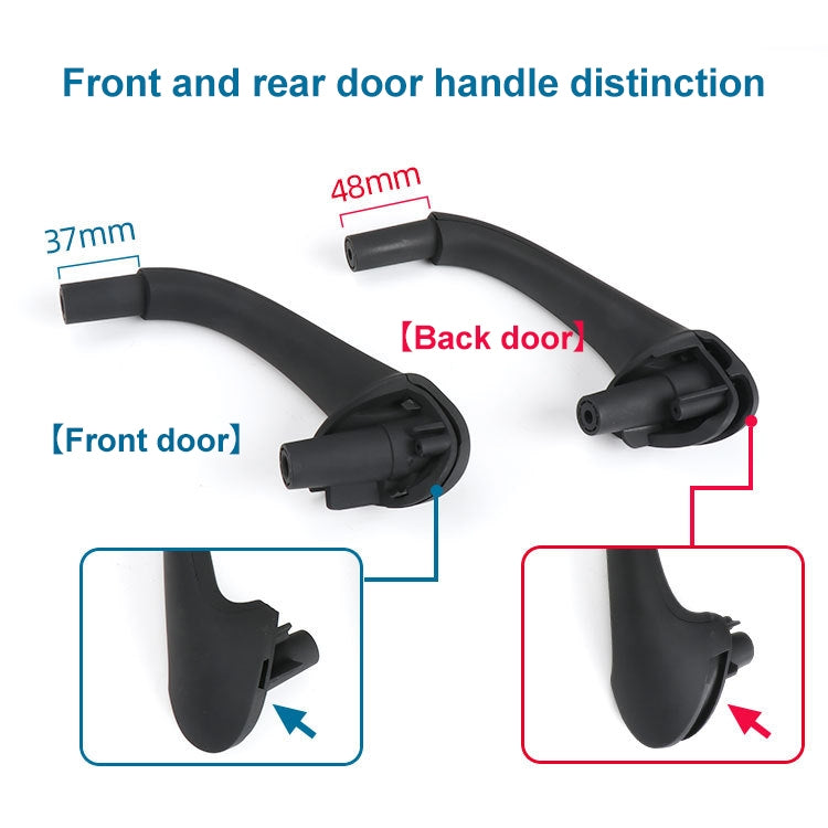 Car Front Left Inside Doors Handle Pull Trim Cover for Mercedes-Benz C-class W203 -2007, Left and Right Driving(Black) - Door Handles by PMC TechLife | Online Shopping South Africa | PMC TechLife | Buy Now Pay Later Mobicred