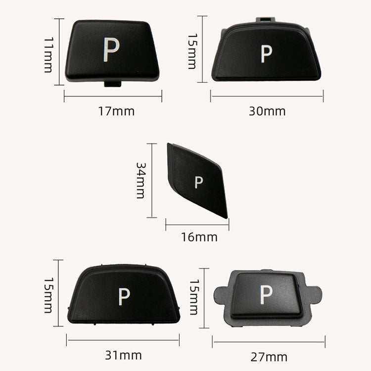 Car Gear Lever Auto Parking Button Letter P Cap for BMW G Chassis Series, Left Driving (Red) - Car Switches by PMC TechLife | Online Shopping South Africa | PMC TechLife | Buy Now Pay Later Mobicred
