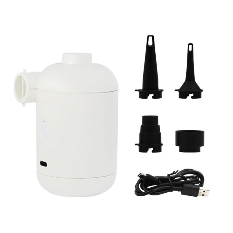 HT-426 USB Electric Air Pump for Rubber Boat Inflatable Bed (White) - Inflatable Pump by PMC TechLife | Online Shopping South Africa | PMC TechLife | Buy Now Pay Later Mobicred