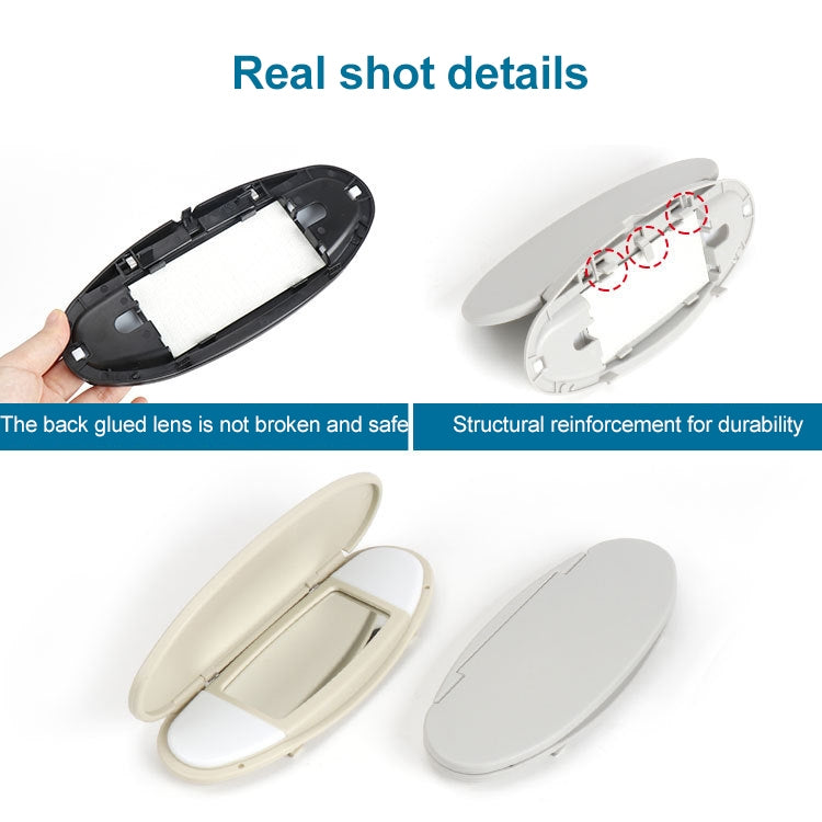 Car Sunshade Makeup Mirror Sun Visor for BMW mini R50R56, Left Driving (Beige) - Sunglasses & Glasses Clips by PMC TechLife | Online Shopping South Africa | PMC TechLife | Buy Now Pay Later Mobicred