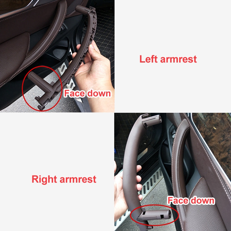 Car Right Side Inside Doors Handle Pull Trim Cover for BMW X5 / X6, Left Driving (Orange) - Door Handles by PMC TechLife | Online Shopping South Africa | PMC TechLife | Buy Now Pay Later Mobicred