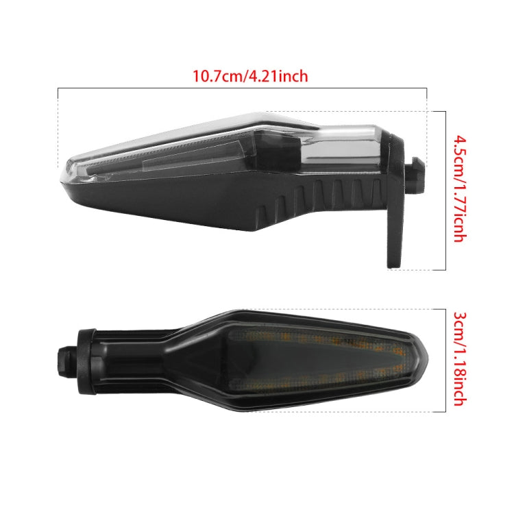 2pcs KC062 For BMW R1200 Motorcycle 18LEDs Turn Signal Light(Transparent Black) - Turn Signal by PMC Jewellery | Online Shopping South Africa | PMC Jewellery | Buy Now Pay Later Mobicred