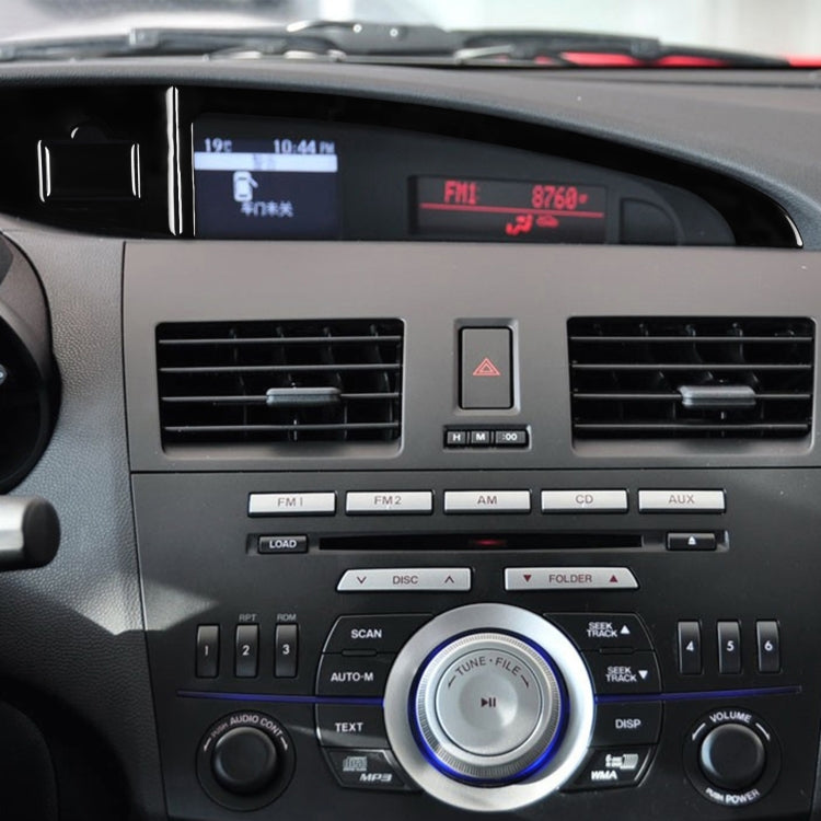 For Mazda 3 Axela 2010-2013 Car Central Display Screen with USB Decorative Sticker, Left Drive - Car Interior Mouldings by PMC TechLife | Online Shopping South Africa | PMC TechLife | Buy Now Pay Later Mobicred