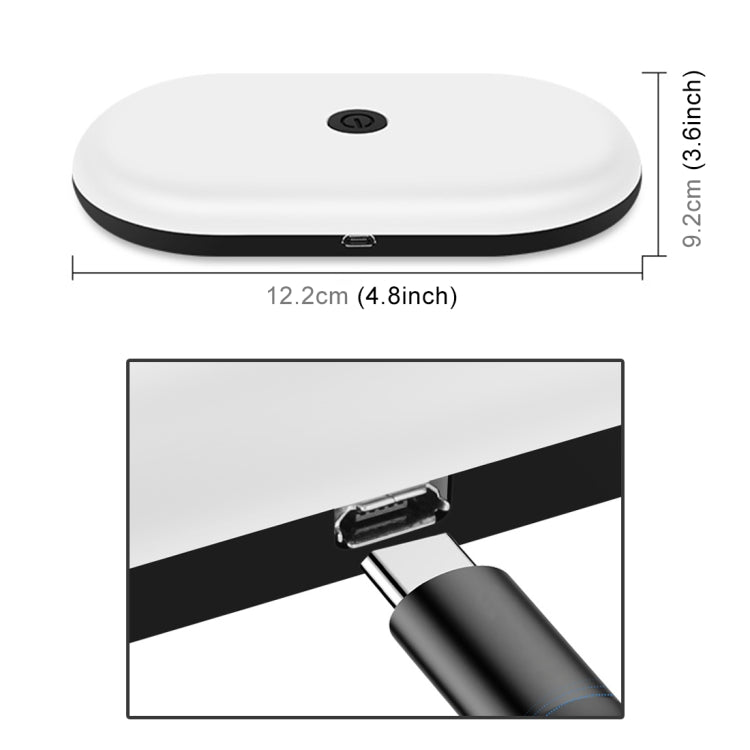 DC 5V / 2.2W Car Oval Reading Lamp Dome Light - Dome Lights by PMC TechLife | Online Shopping South Africa | PMC TechLife | Buy Now Pay Later Mobicred