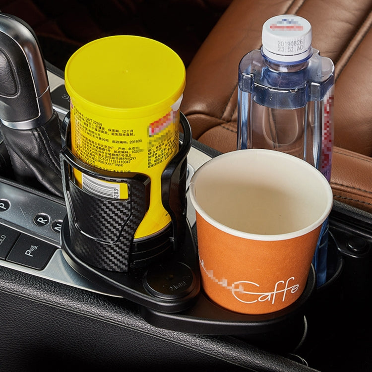 Multi-functional Car Auto Universal Carbon Fiber Texture Cup Holder Drink Holder - Car Drink Holders by PMC TechLife | Online Shopping South Africa | PMC TechLife | Buy Now Pay Later Mobicred