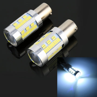 2 PCS 1156 / BAU15S DC12-24V 21W Car Turn Light 105LEDs SMD-4014 Lamps, with Decoder (White Light) - Arrow Turn Lights by PMC Jewellery | Online Shopping South Africa | PMC Jewellery | Buy Now Pay Later Mobicred