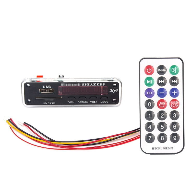 Car Color Screen 12V Audio MP3 Player Decoder Board FM Radio SD Card USB, with Bluetooth Function & Remote Control - Car MP3 & MP4 & MP5 by PMC Jewellery | Online Shopping South Africa | PMC Jewellery | Buy Now Pay Later Mobicred