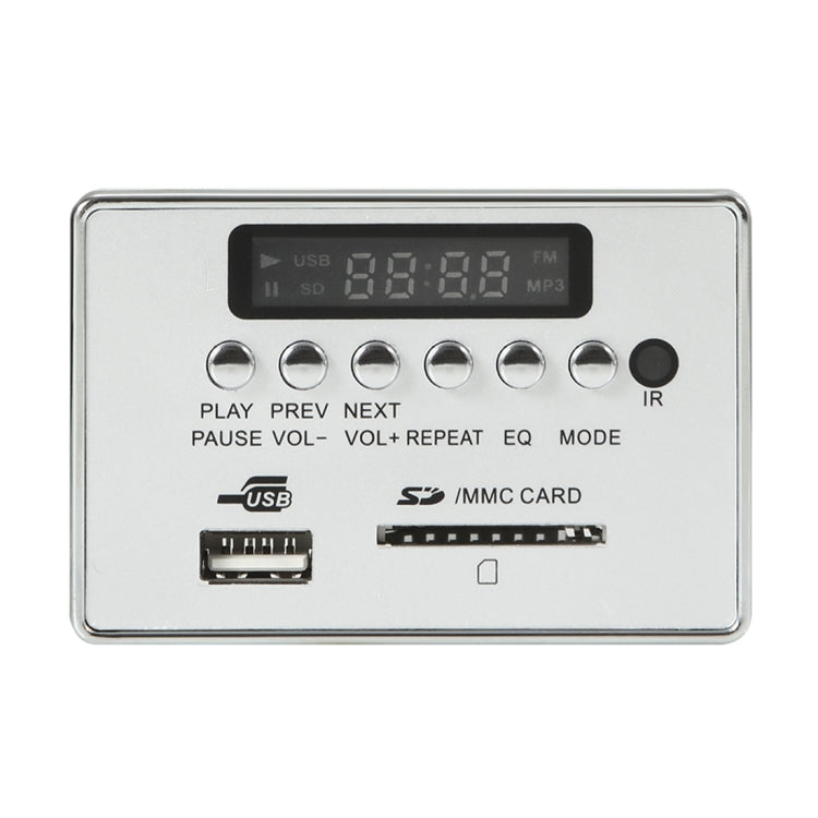 Car 12V Audio MP3 Player Decoder Board FM Radio SD Card USB AUX, with Bluetooth / Remote Control(Silver Grey) - Car MP3 & MP4 & MP5 by PMC TechLife | Online Shopping South Africa | PMC TechLife | Buy Now Pay Later Mobicred
