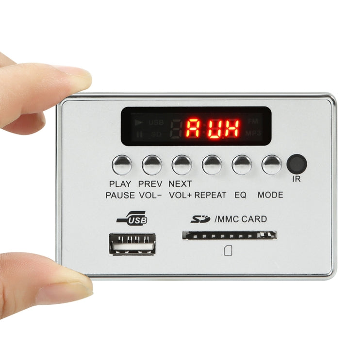 Car 12V Audio MP3 Player Decoder Board FM Radio SD Card USB AUX, with Bluetooth / Remote Control(Silver Grey) - Car MP3 & MP4 & MP5 by PMC TechLife | Online Shopping South Africa | PMC TechLife | Buy Now Pay Later Mobicred