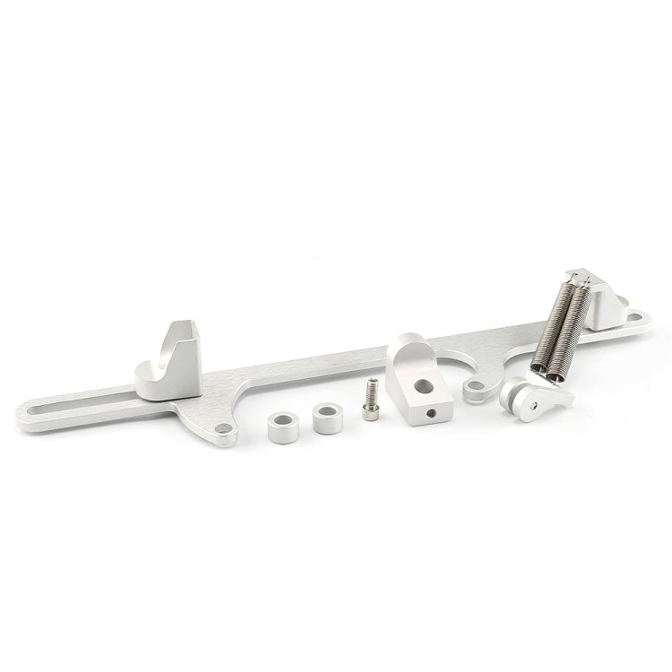 Car Modification Accessories Aluminum Alloy 4500 Series Cable Base Throttle Bracket Throttle Valve Cable(Silver) - Engine Fittings by PMC TechLife | Online Shopping South Africa | PMC TechLife | Buy Now Pay Later Mobicred