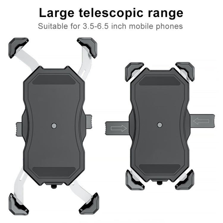 Motorcycle / Bicycle Semi-automatic Contraction Fixing Bracket Phone Holder - free shipping - PMC TechLife - Order now!