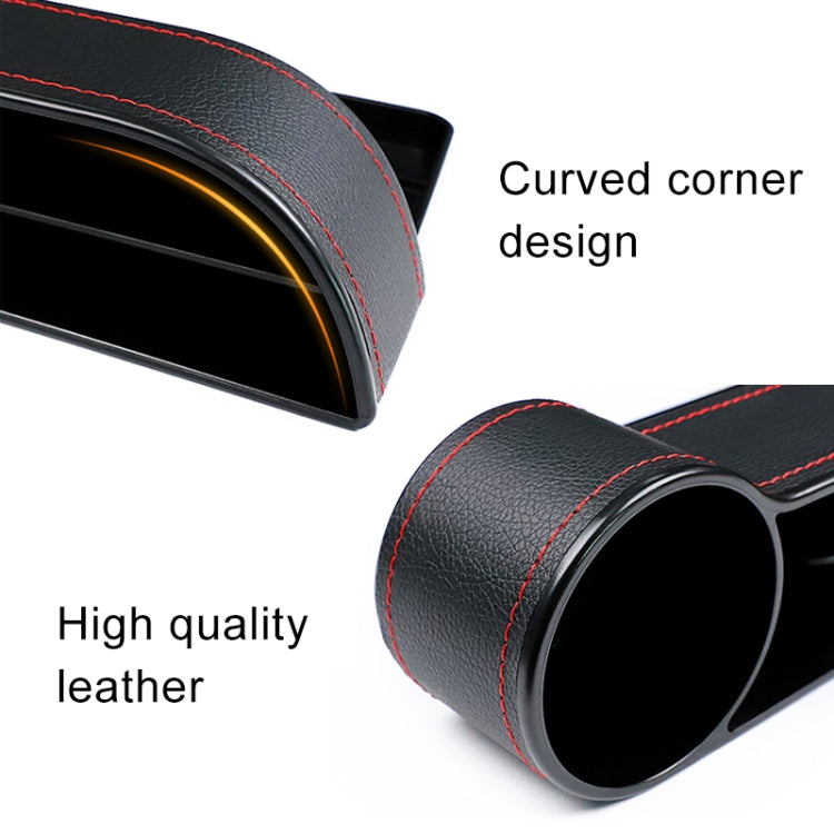 2 PCS Car Multi-functional Console Box Cup Holder Seat Gap Side Storage Box (Black) - Stowing Tidying by PMC TechLife | Online Shopping South Africa | PMC TechLife | Buy Now Pay Later Mobicred
