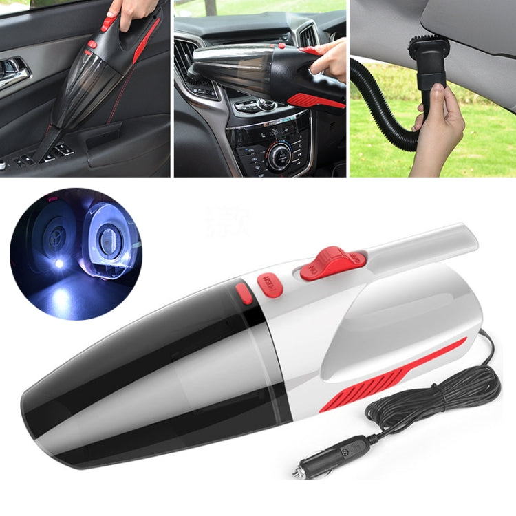 Car Wired Portable 120W Handheld Powerful Vacuum Cleaner with LED Light Cable Length: 5m(White) - Vacuum Cleaner by PMC TechLife | Online Shopping South Africa | PMC TechLife | Buy Now Pay Later Mobicred