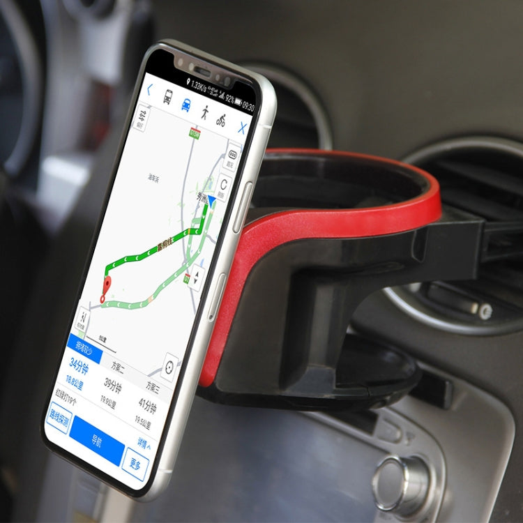 2 in 1 Car Air Outlet Magnetic Mount Beverage Cup Stand Phone Holder(Silver) - Car Drink Holders by PMC TechLife | Online Shopping South Africa | PMC TechLife | Buy Now Pay Later Mobicred