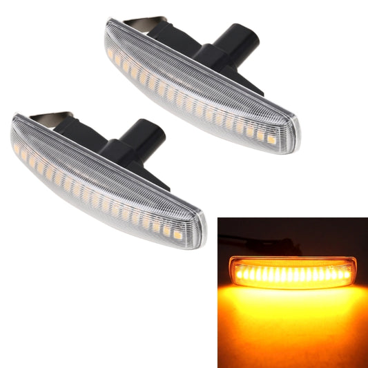 2 PCS DC12V / 3W Car LED Dynamic Blinker Side Lights Flowing Water Turn Signal Light for Land Rover, Amber Light (Transparent) - Arrow Turn Lights by PMC Jewellery | Online Shopping South Africa | PMC Jewellery | Buy Now Pay Later Mobicred