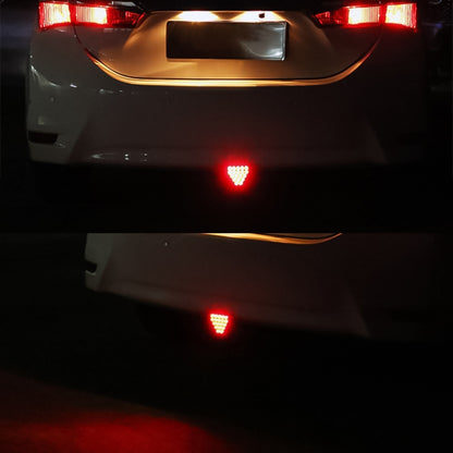 DC12V 1W Car Triangle Highlight Brake Lights Reversing Light with 20LEDs SMD-3528 (Transparent) - Brake Lights by PMC Jewellery | Online Shopping South Africa | PMC Jewellery | Buy Now Pay Later Mobicred