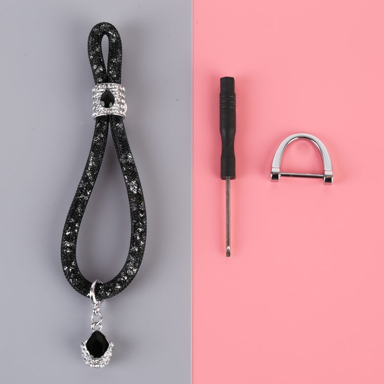 Car Diamond Metal + Plastic Keychain (Black) - Key Rings by PMC TechLife | Online Shopping South Africa | PMC TechLife