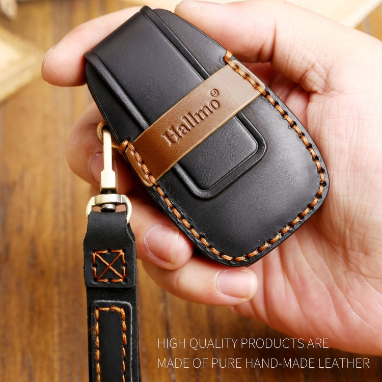 Hallmo Car Cowhide Leather Key Protective Cover Key Case for Changan CS75 Plus(Blue) - free shipping - PMC TechLife - Order now!