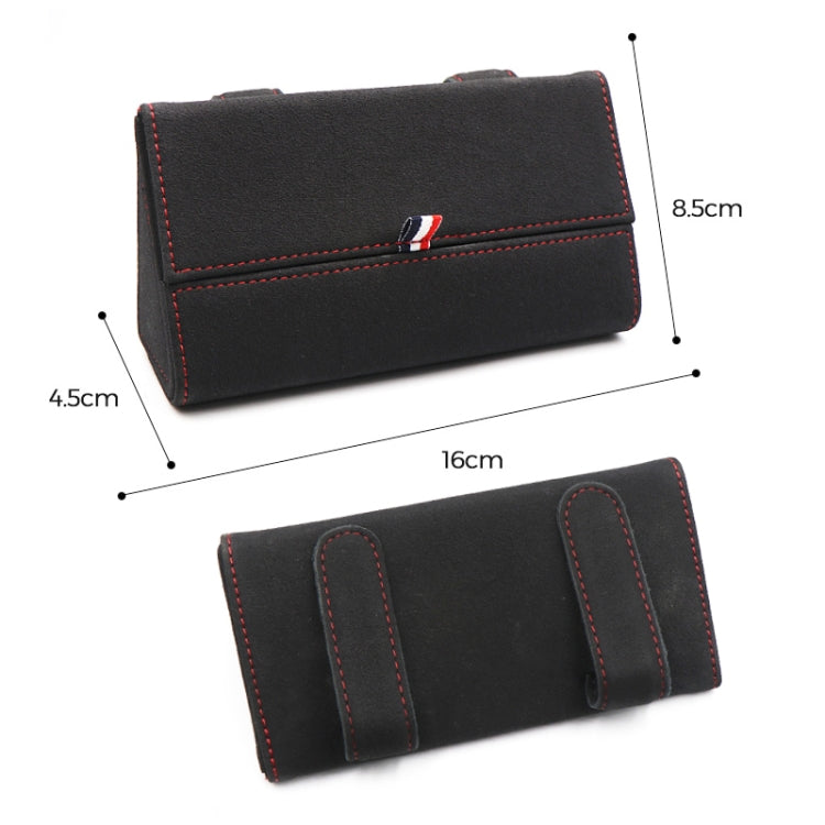 530 Car Glasses Storage Bag Glasses Box (Grey) - Sunglasses & Glasses Clips by PMC TechLife | Online Shopping South Africa | PMC TechLife | Buy Now Pay Later Mobicred