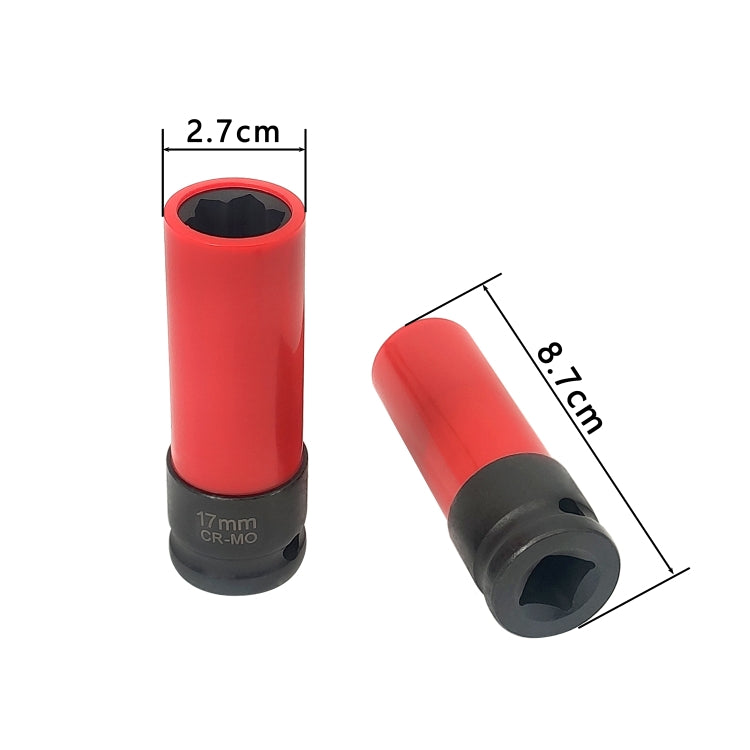 ZK-059 Car 17mm Protective Wheel Lug Nut Socket with Plastic Sleeve for Mercedes-Benz S Class - Engine Repair Tools by PMC TechLife | Online Shopping South Africa | PMC TechLife | Buy Now Pay Later Mobicred
