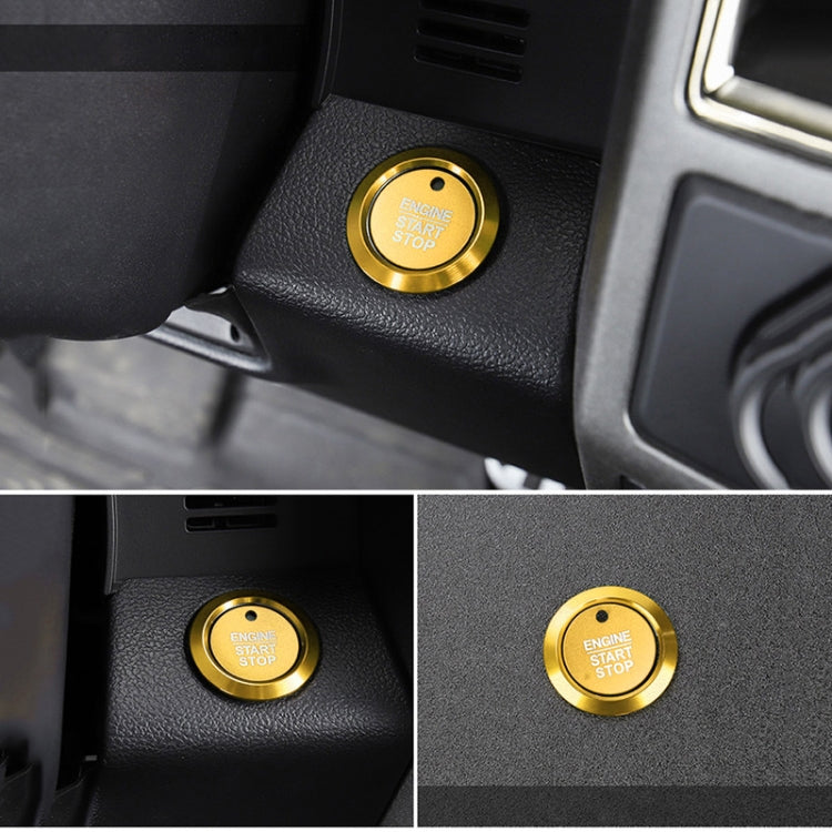 Car Engine Start Key Push Button Ring Trim Sticker Decoration for Ford F150 (Gold) - Decoration Rings by PMC TechLife | Online Shopping South Africa | PMC TechLife | Buy Now Pay Later Mobicred