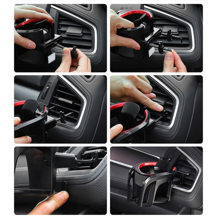 Car Air Outlet Water Cup Holder (Red) - free shipping - PMC TechLife - Order now!