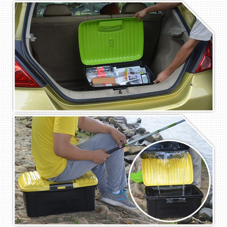 3R-2002 Car / Household Storage Box Sealed Box, Capacity: 40L(Green) - free shipping - PMC TechLife - Order now!