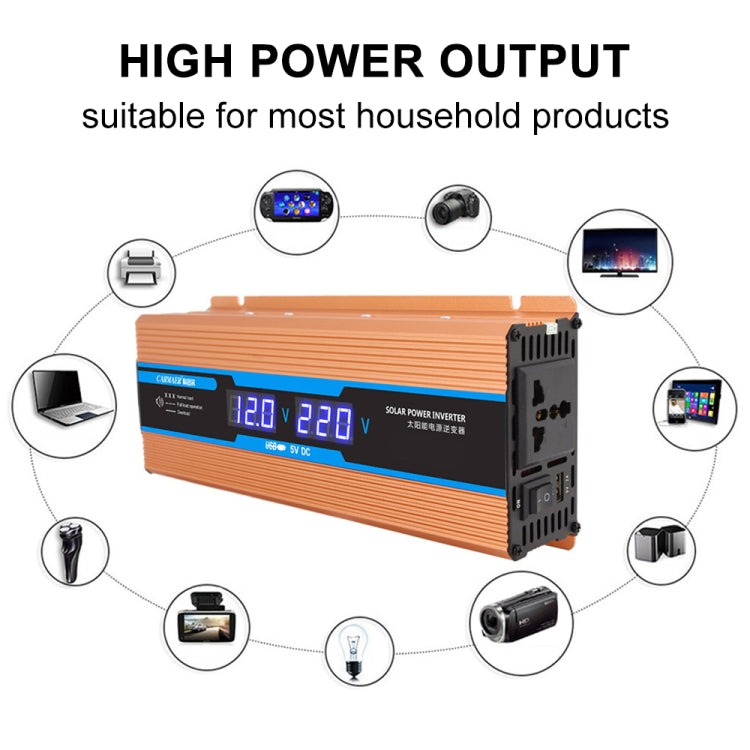 Carmaer Modified Sine Wave 60V to 220V 500W Car Multi-function Double Digital Display Inverter Household Power Converter - Modified Square Wave by PMC TechLife | Online Shopping South Africa | PMC TechLife | Buy Now Pay Later Mobicred