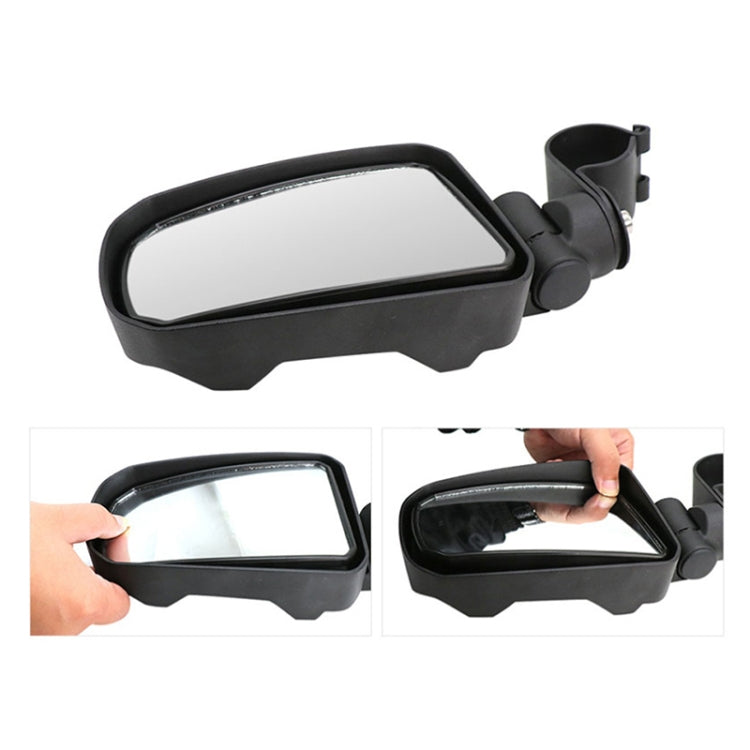 Pair All-terrain Vehicles Wide Field View 1.75 inch Rearview Mirror Side Reflector Mirror for UTV / ATV - Side Mirrors by PMC Jewellery | Online Shopping South Africa | PMC Jewellery