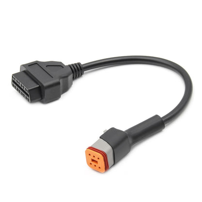 6Pin Motorcycles OBD2 Conversion Cable OBDII Diagnostic Adapter Cable for Harley Davidson - Cables & Connectors by PMC Jewellery | Online Shopping South Africa | PMC Jewellery | Buy Now Pay Later Mobicred