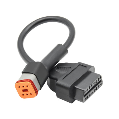 6Pin Motorcycles OBD2 Conversion Cable OBDII Diagnostic Adapter Cable for Harley Davidson - Cables & Connectors by PMC Jewellery | Online Shopping South Africa | PMC Jewellery | Buy Now Pay Later Mobicred