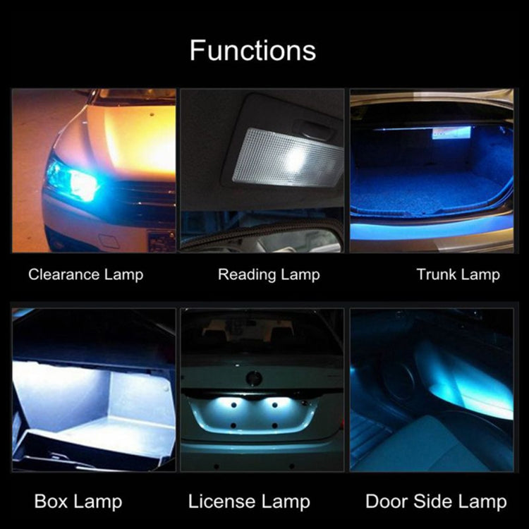 4 PCS T10 DC12V / 2W Car Clearance Light 9LEDs SMD-3030 Lamp Beads (Blue Light) - Clearance Lights by PMC TechLife | Online Shopping South Africa | PMC TechLife | Buy Now Pay Later Mobicred