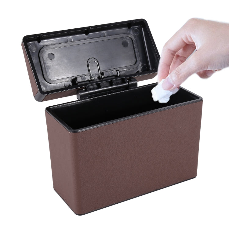 Car Plastic Trash Can Large Capacity Interior Accessories Box (Brown) - Stowing Tidying by PMC TechLife | Online Shopping South Africa | PMC TechLife | Buy Now Pay Later Mobicred