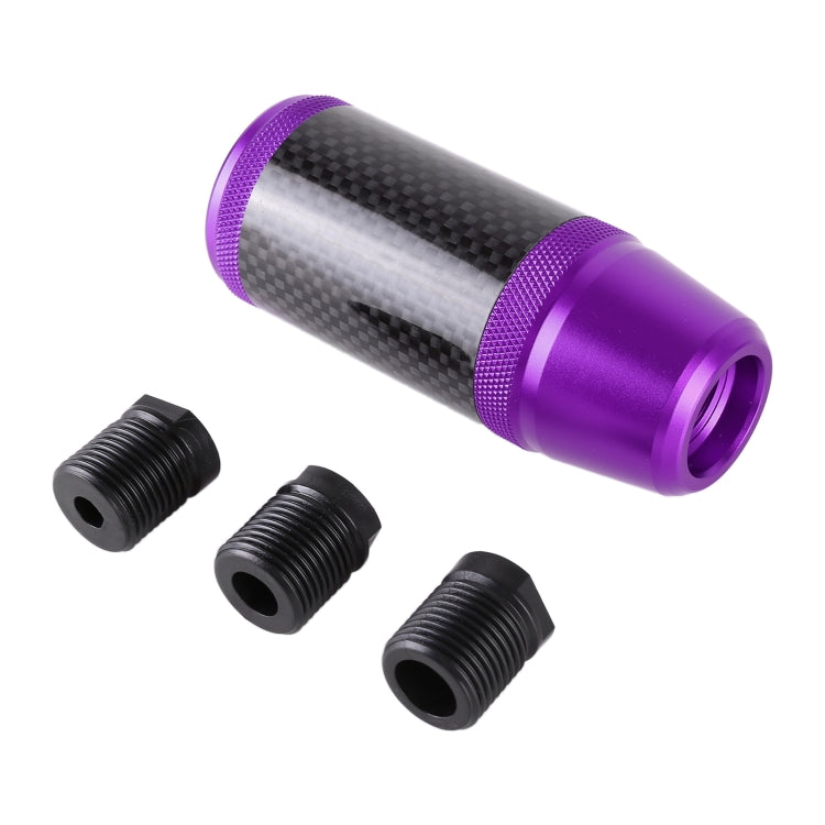 Universal Car Carbon Fiber Metal Gear Shift Knob (Purple) - Shift Knob by PMC TechLife | Online Shopping South Africa | PMC TechLife | Buy Now Pay Later Mobicred