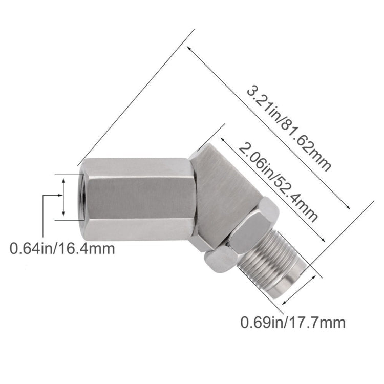 Car 45 Degree Oxygen Sensor M18x1.5 Adapter - Automobiles Sensors by PMC TechLife | Online Shopping South Africa | PMC TechLife | Buy Now Pay Later Mobicred